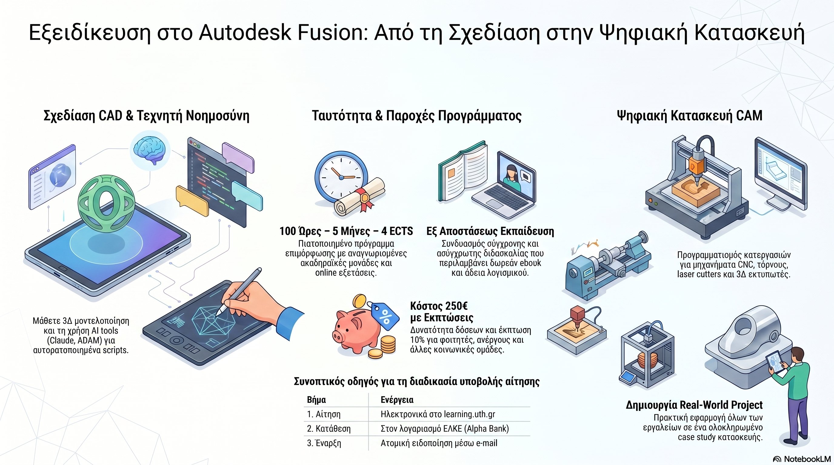 Εξειδίκευση στο Autodesk Fusion — Σχεδίαση και Ψηφιακή Κατασκευή